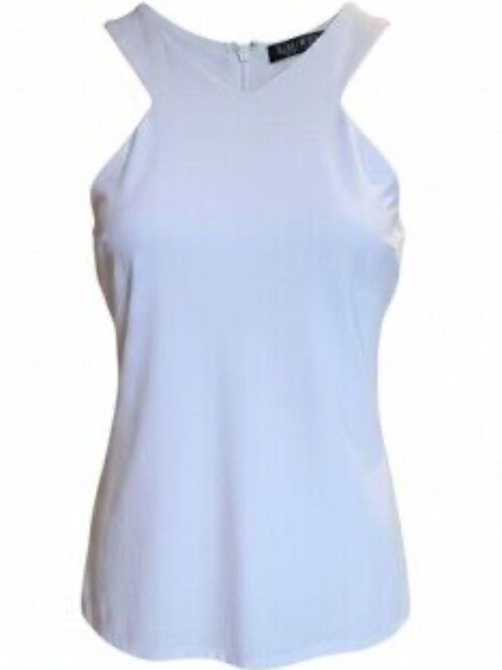 Lauren Ralph Lauren White Sleeveless Cutout Neck Blouse Top Women’s Small